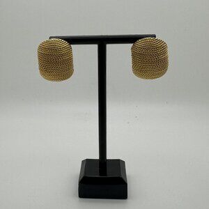 Trifari Gold-Tone Textured Post Earrings For Women